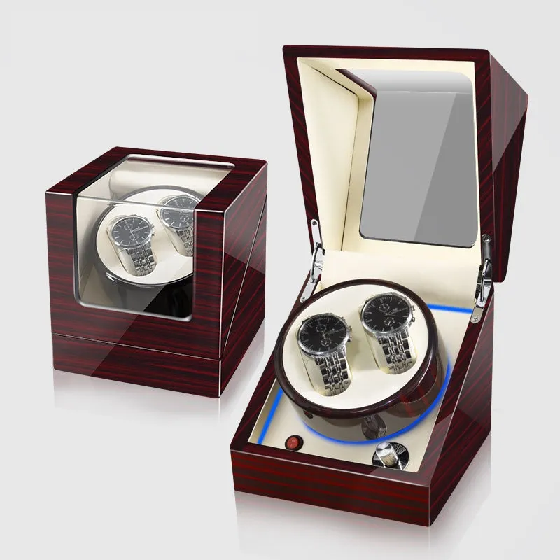 Watch Winder Box for Automatic Mechanical Dial for 2 Watches Luxury