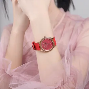 Women Watch Female Alloy Wristwatch Casual fashion Quartz Timepiece Clock Wooden