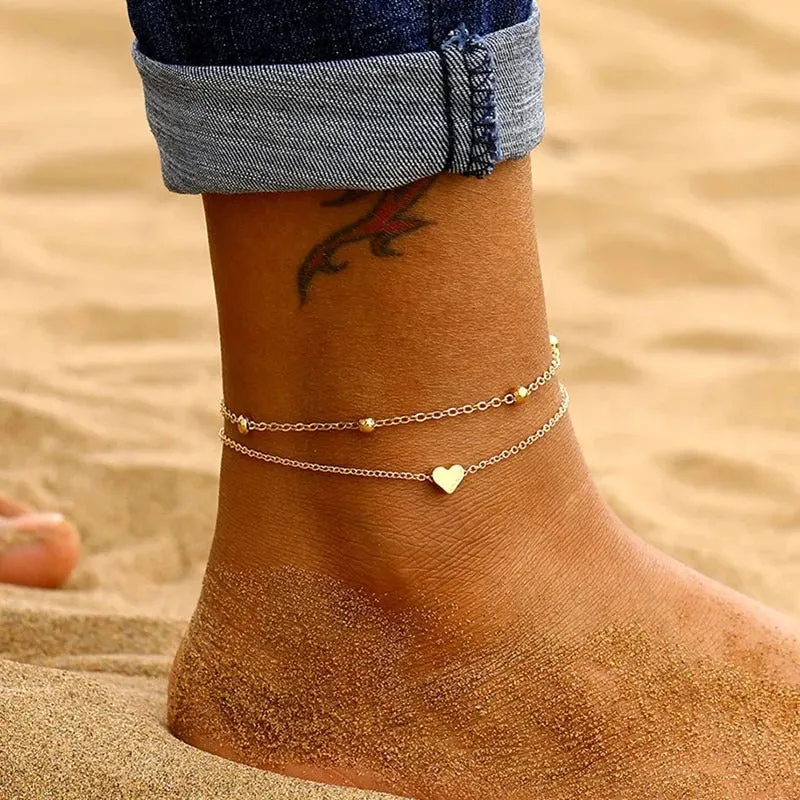 Women's Multi-layer Bohemian Chain Anklets for Summer